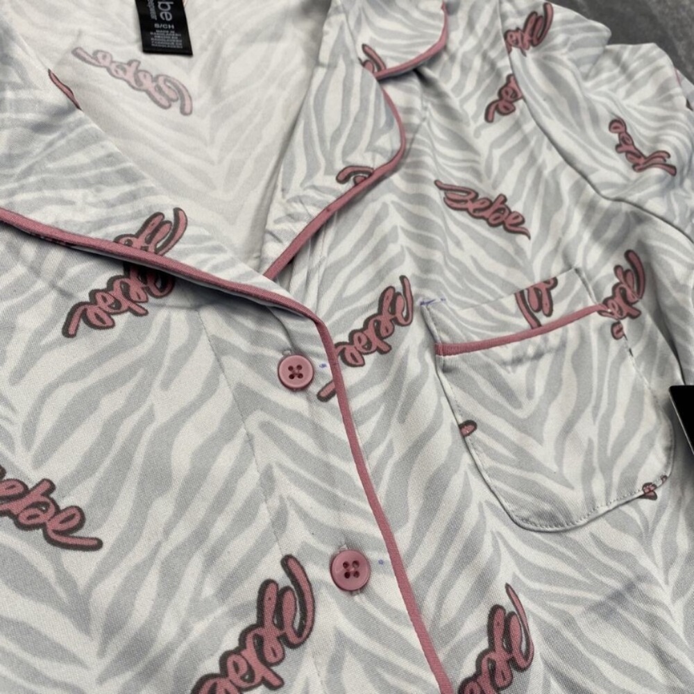 Bebe Women’s Pink and White Pajama Set - Picture 2 of 10
